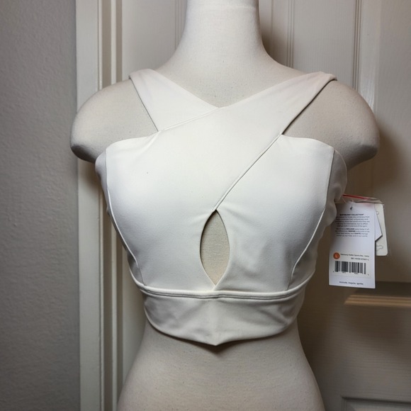 Buff Bunny Other - Buff Bunny collection Harmony Halter Sports Bra Ivory Size Large-Brand New